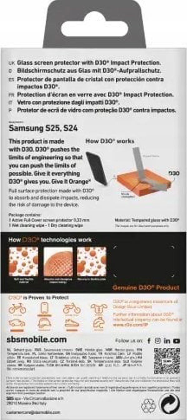 D3O screenglass Samsung S25/S24