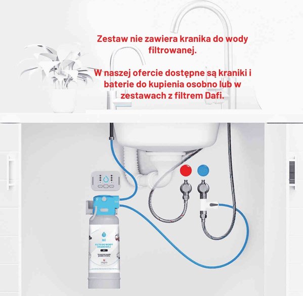 Dafi Dafi Flow Comfort D1 Filtr podzlewowy zestaw startowy bez kranika