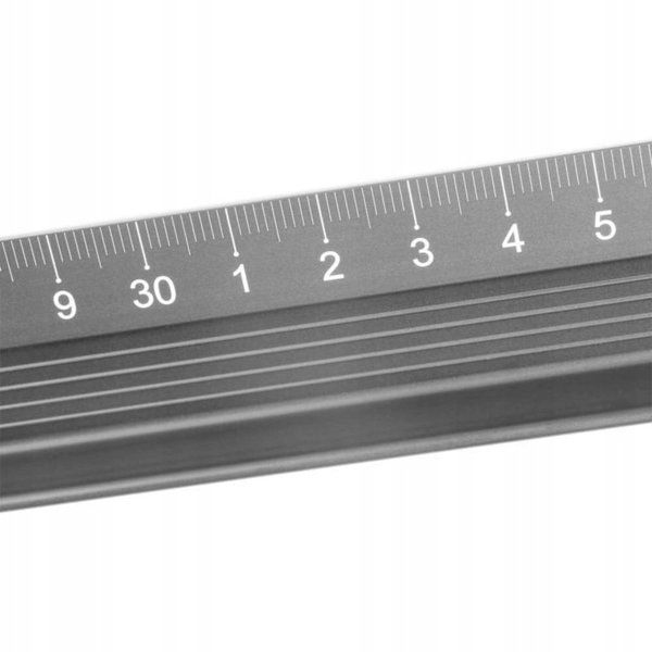 Dahle Schneidelineal 45 cm schwarz Schnitt- Schmierschutz Rutschstopp Schneidelineal (76-10684-15835)