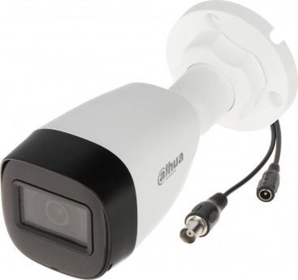 Dahua Technology Κάμερα HAC-HFW1500C-0280B-S2 5MP 2.8mm AHD/HD-CVI/HD-TVI/PAL Εξωτερικού Χώρου Λευκή/Μαύρη