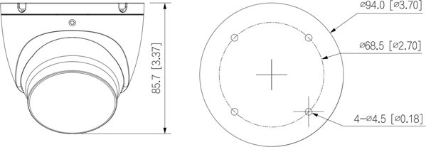 Dahua Technology KAMERA AHD, HD-CVI, HD-TVI, PAL HAC-HDW1200TLM-IL-A-0280B-S6-BLACK - 1080p 2.8 mm DAHUA