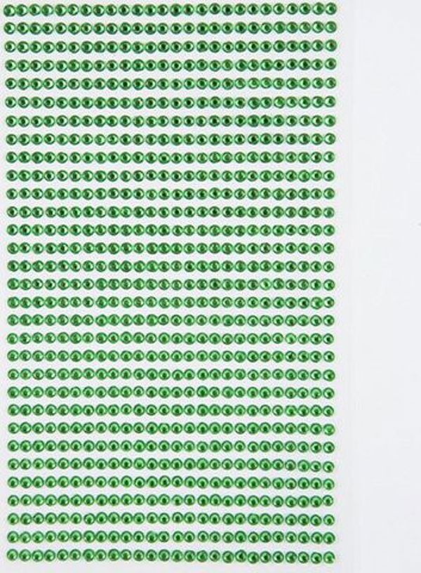 Dalprint Αυτοκόλλητοι κρύσταλλοι DPCRAFT 3mm, 806 τεμ. - ανοιχτό πράσινο Dalprint