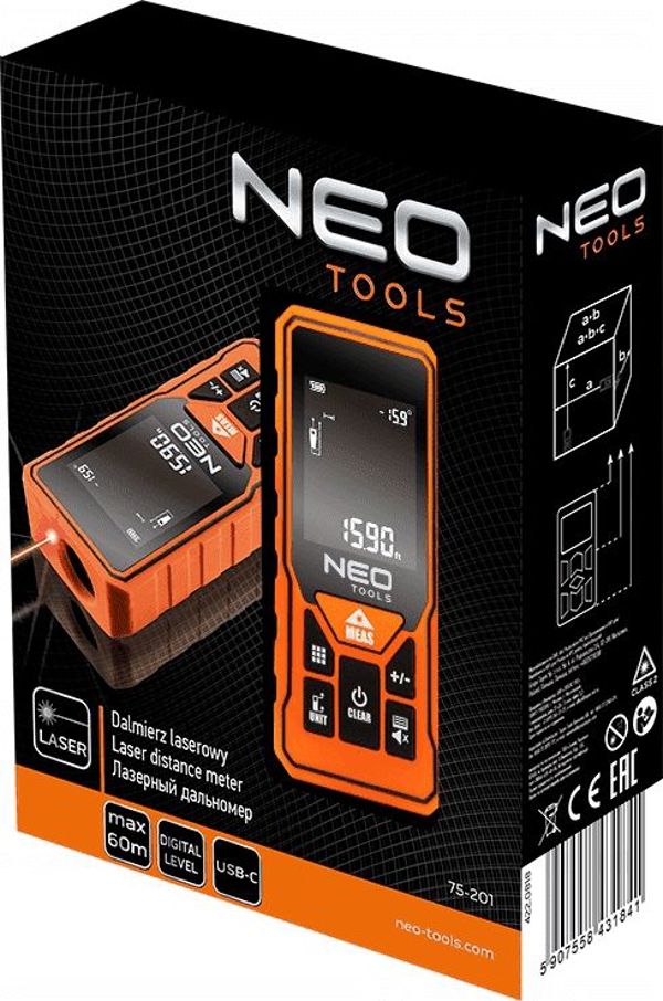 Αποστασιόμετρο λέιζερ Neo 75-201