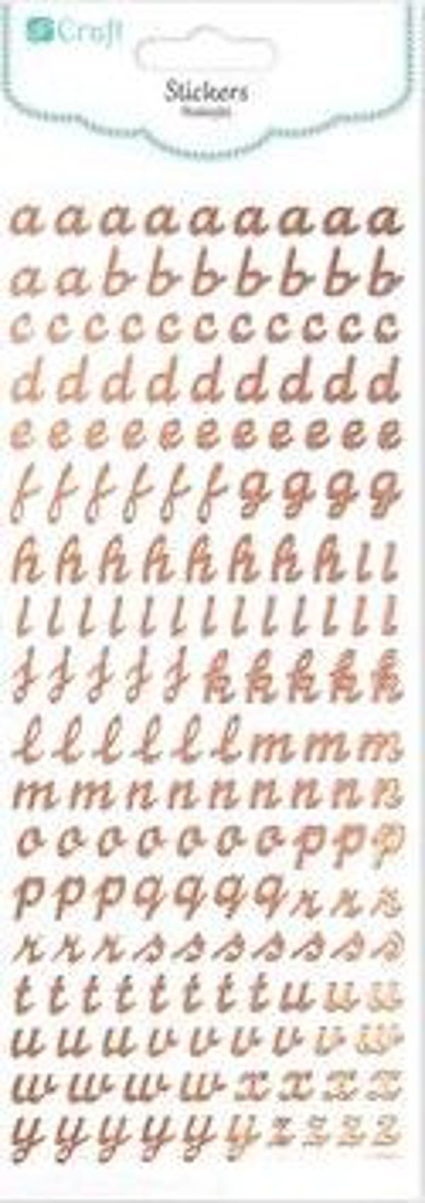 Dalprint Αυτοκόλλητα DPCRAFT Αλφάβητο 168τμχ. Dalprint