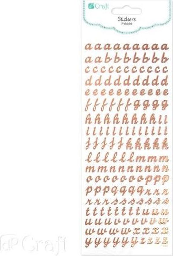 Dalprint Αυτοκόλλητα DPCRAFT Αλφάβητο 168τμχ. Dalprint