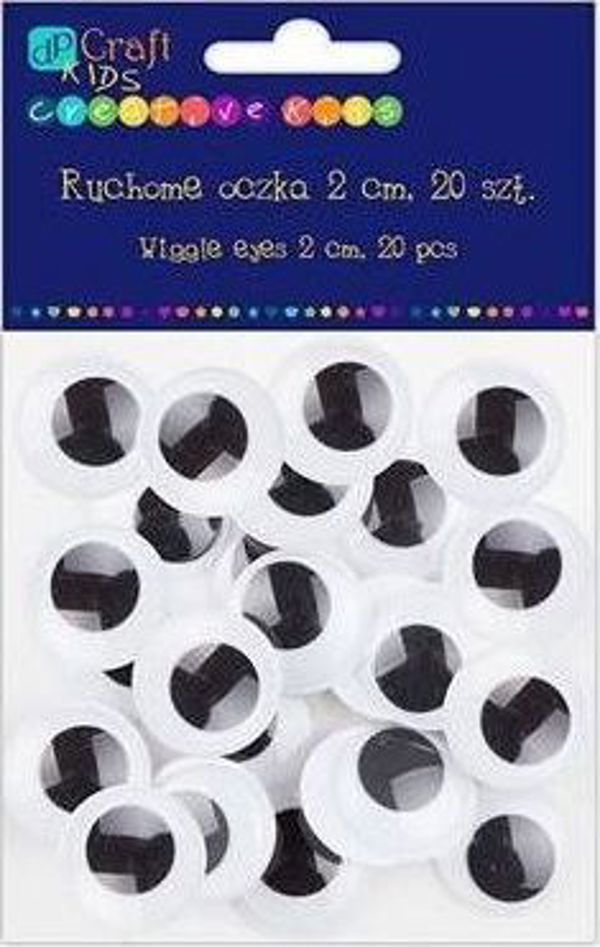 Dalprint Κινούμενα Μάτια DPCRAFT, 2cm, 20τμχ.
