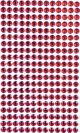 Dalprint Αυτοκόλλητα Κρύσταλλα DPCRAFT, 6mm, 260 Τεμάχια - Κόκκινο