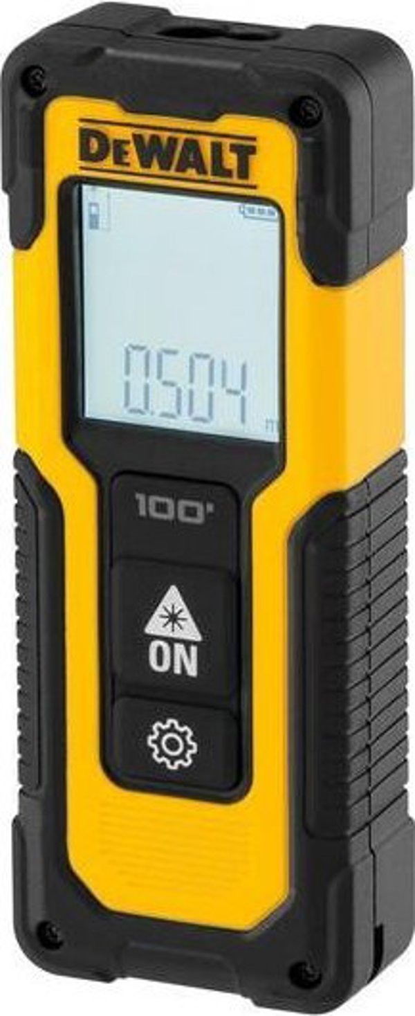 DeWalt DWHT77100 Ψηφιακό Λέιζερ Αποστασιόμετρο 30m, με Υπολογισμό Εμβαδού και Όγκου