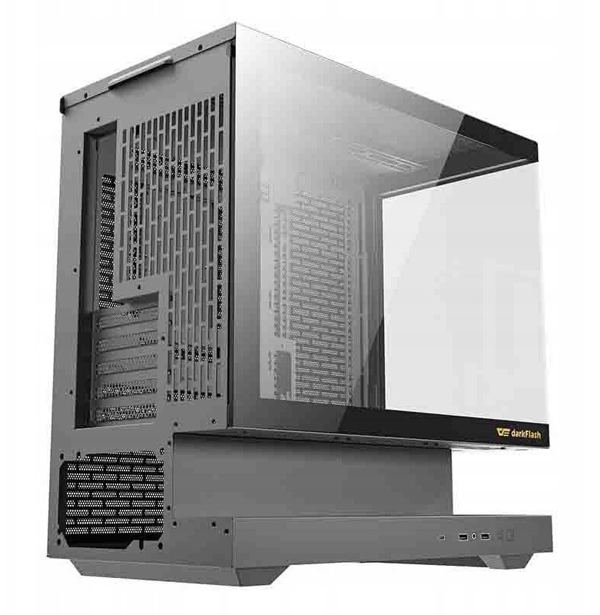 Darkflash F1 computer case (Black) + 6 ARGB fans