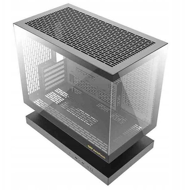 Darkflash F1 computer case (Black) + 6 ARGB fans