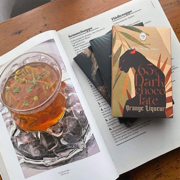 Σκούρα σοκολάτα με λικέρ πορτοκαλιού Laurence, 80 g