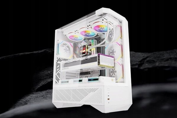 Darkflash DY460 computer case (White) + 4 ARGB fans