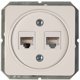 Πρίζα δεδομένων SÜV 2-NE R-TA LX λευκή RJ45