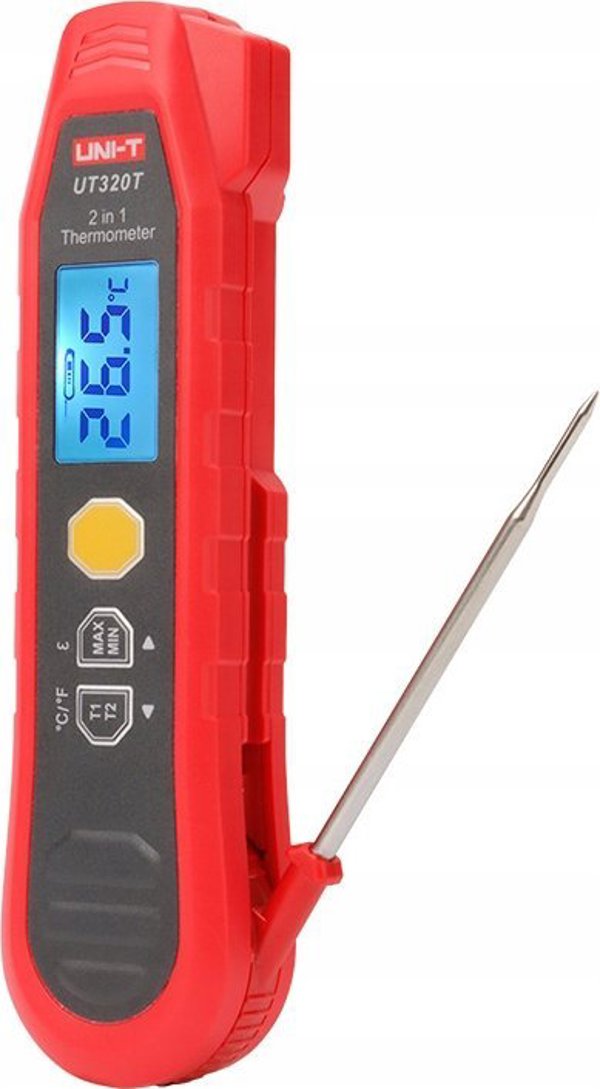 Πολυλειτουργικό θερμόμετρο IR 40-300°C | -40-300°C | IP54, Max/Min/Διαφορά/κλείδωμα μέτρησης UNI-T
