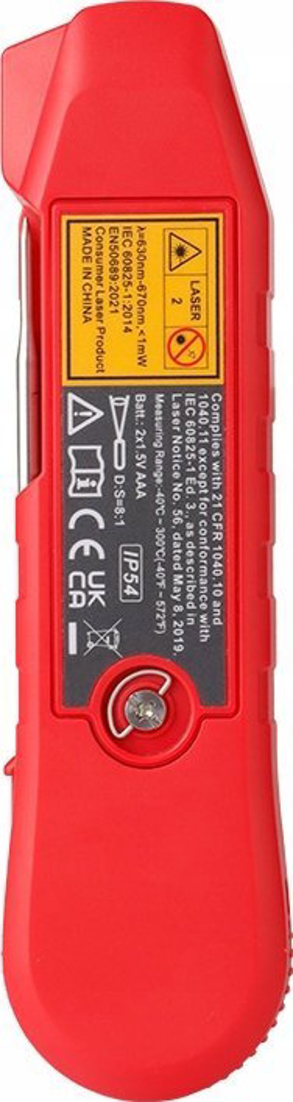 Πολυλειτουργικό θερμόμετρο IR 40-300°C | -40-300°C | IP54, Max/Min/Διαφορά/κλείδωμα μέτρησης UNI-T