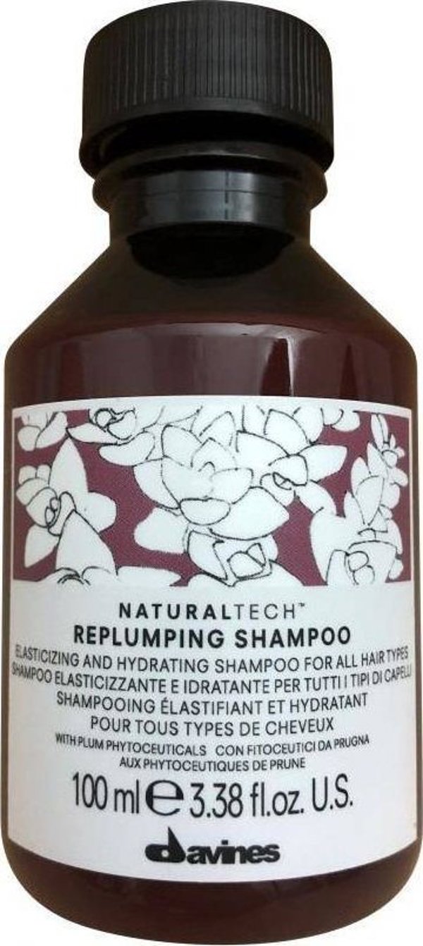 Davines Naturaltech Replumping Shampoo Σαμπουάν για λεπτά μαλλιά 100ml 12107646 8004608256823