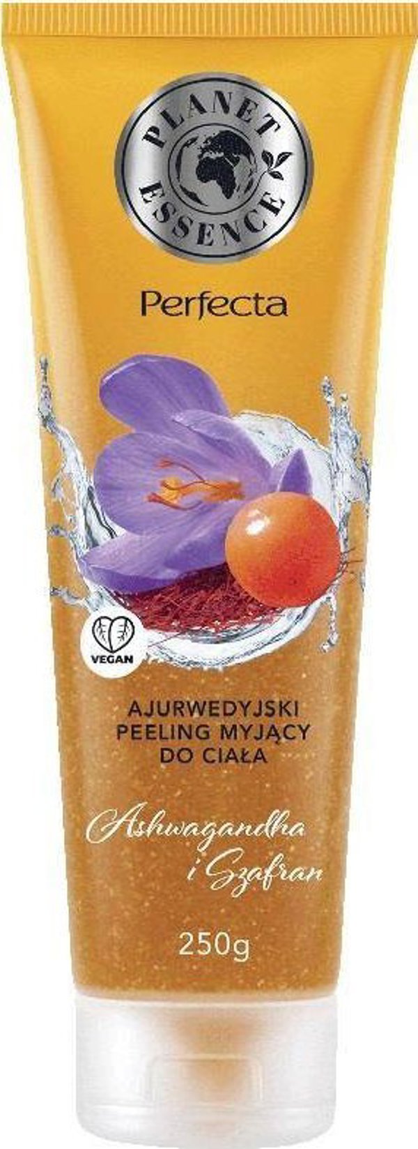 Perfecta Planet Essence Αγιουρβεδικό Απολεπιστικό Καθαριστικό Σώματος, Ashwagandha & Σαφράν, 250g