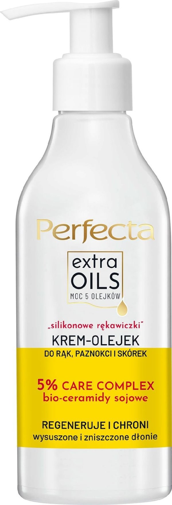 DAX Perfecta Extra Oils Κρέμα-Λάδι Χεριών & Νυχιών, Σιλικονούχα Γάντια, 195ml