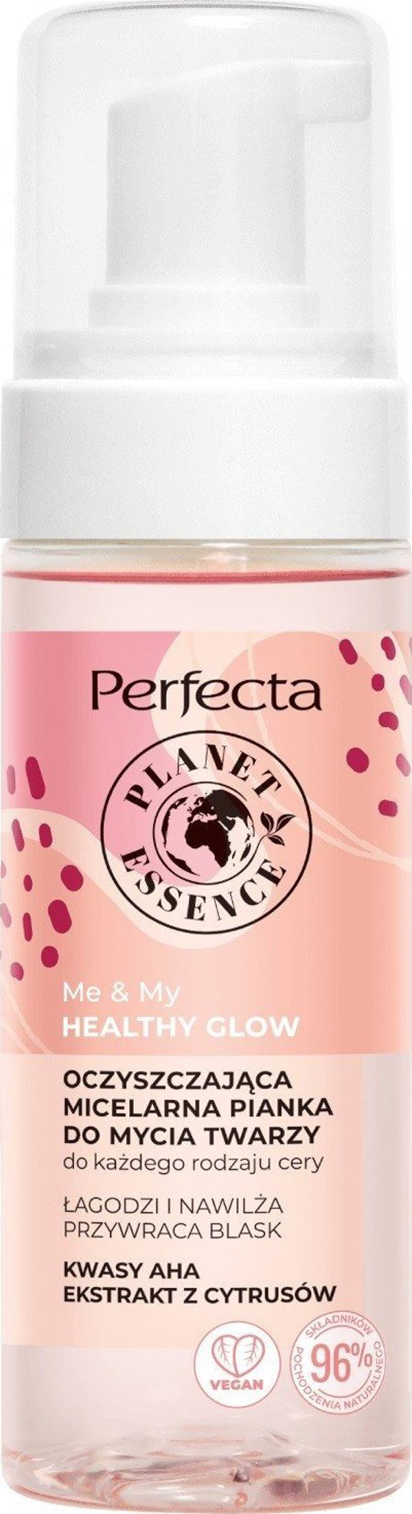DAX Perfecta Planet Essence Me&My Healthy Glow Καθαριστικός Αφρός Micelarna για το πρόσωπο 160ml