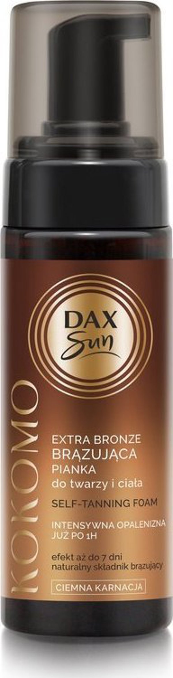 DAX Dax Sun Extra Bronze Αφρός Μαυρίσματος για πρόσωπο και σώμα KOKOMO - σκούρο δέρμα 160ml