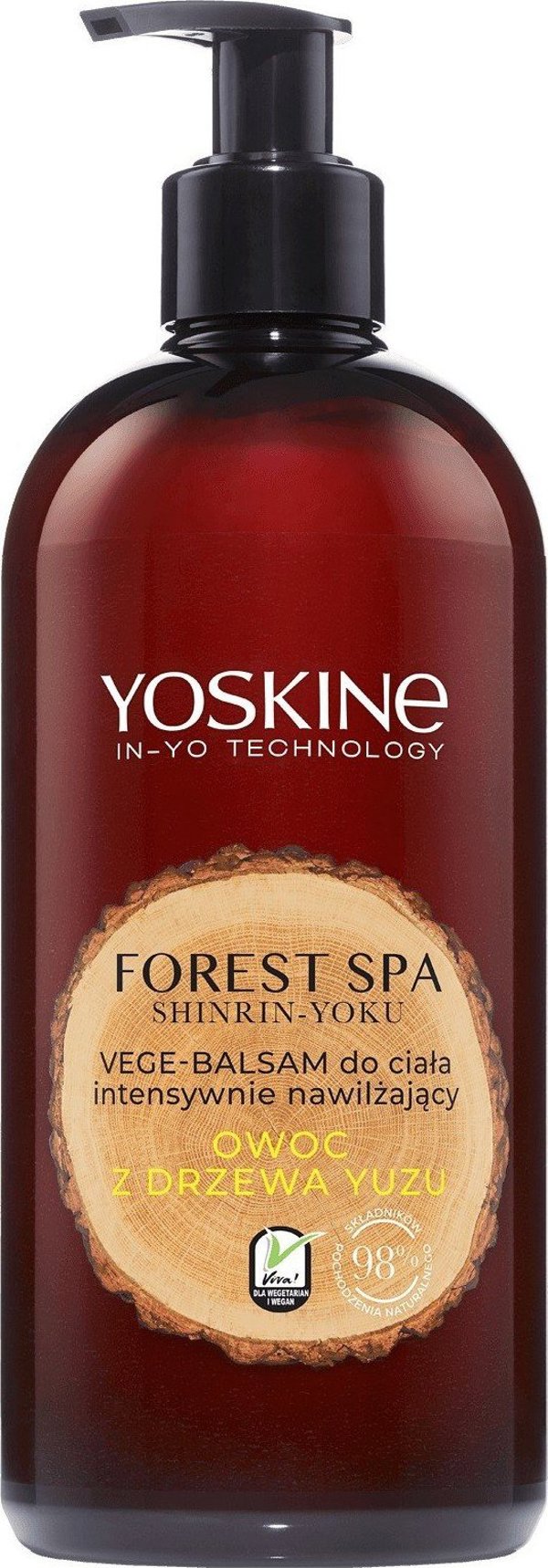 DAX Yoskine Forest Spa Vege-Balsam για το σώμα με έντονη ενυδάτωση, Φρούτο Yuzu 400ml