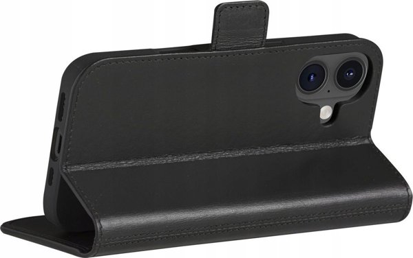 δερμάτινη θήκη προστασίας για iPhone 16 (μαύρο)