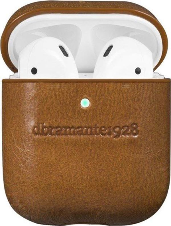 dbramante1928 Θήκη Copenhagen για AirPods 1/2 από Γνήσιο Δέρμα, Καφέ