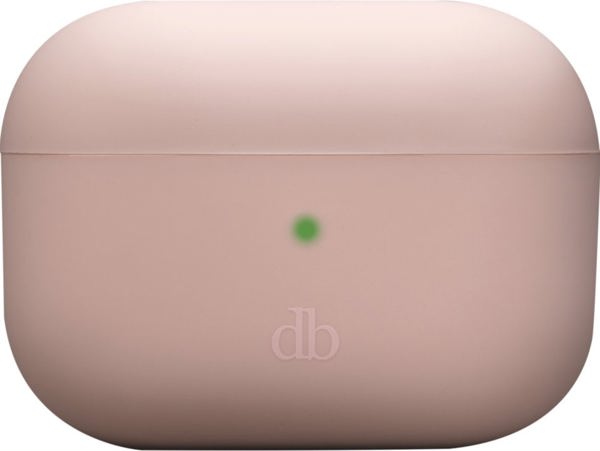 dbramante1928 Costa Rica - Tasche fur kabellose Ohrhorer - Silikon, recycelter Kunststoff - rosa sandfarben - fur Apple AirPods Pro (2. Generation)