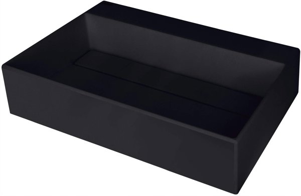 Νιπτήρας DEANTE CQR NU6M corero granit nero με κάλυμμα 600x400 mm