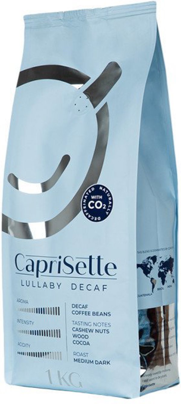 Καφές χωρίς καφεΐνη σε κόκκους Caprisette Lullaby Decaf, 1 kg