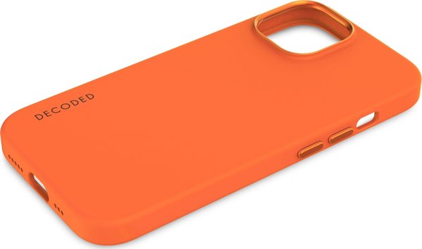 Decoded Decoded Αντιμικροβιακή Σιλικόνη Θήκη Πλάτης iPhone 15 Apricot