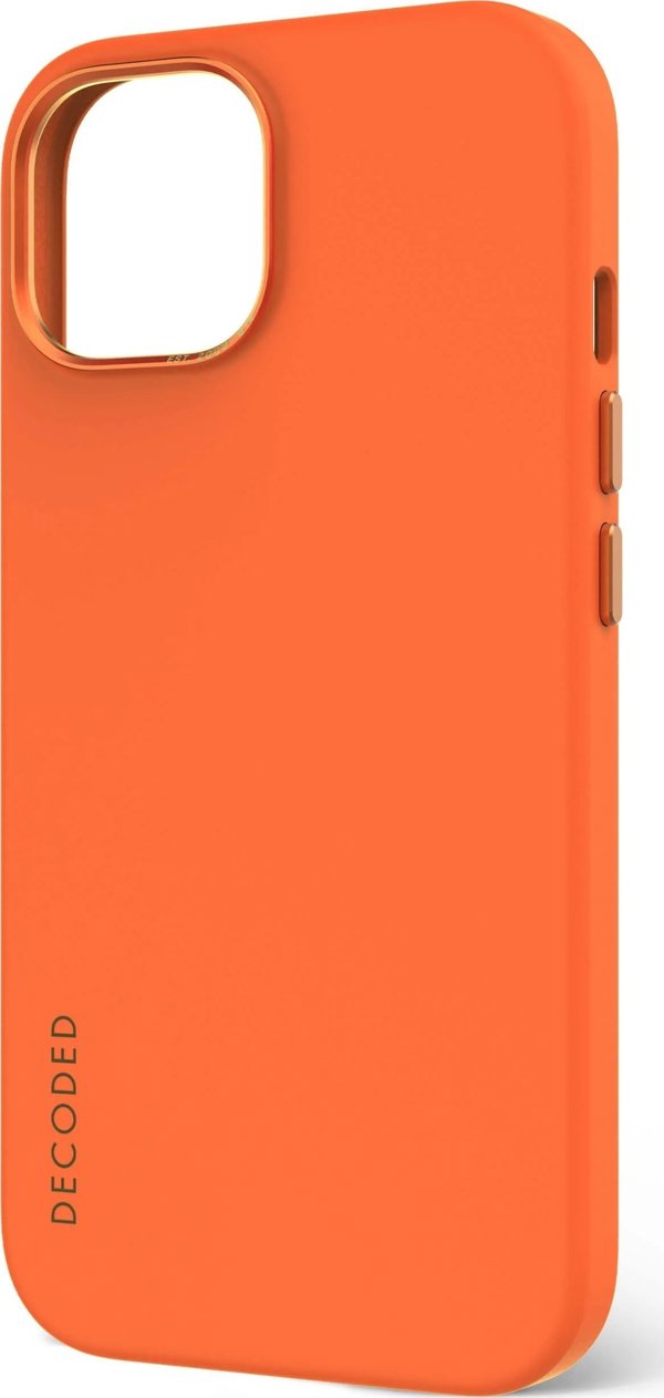 Decoded Decoded Αντιμικροβιακή Σιλικόνη Θήκη Πλάτης iPhone 15 Apricot