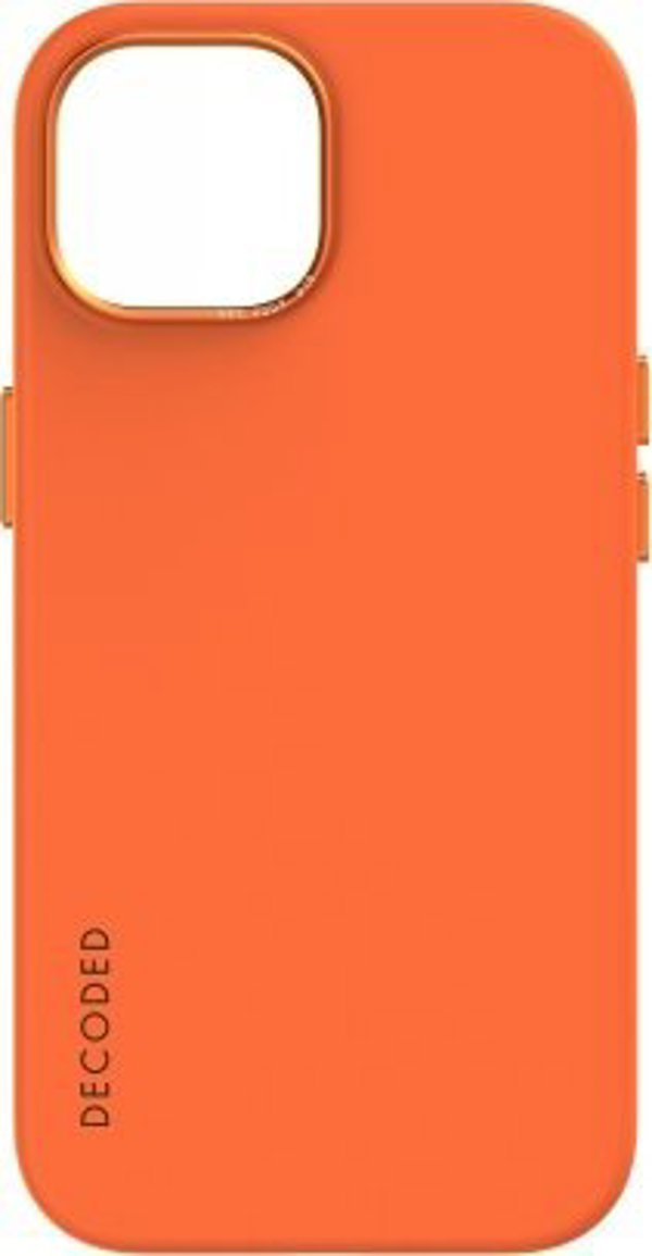 Decoded Decoded Αντιμικροβιακή Σιλικόνη Θήκη Πλάτης iPhone 15 Apricot