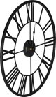 Deco4Home Μεταλλικό επιτοίχιο ρολόι 47cm μαύρο Deco4Home