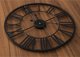 Deco4Home Μεταλλικό επιτοίχιο ρολόι 47cm μαύρο Deco4Home