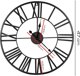 Deco4Home Μεταλλικό επιτοίχιο ρολόι 47cm μαύρο Deco4Home