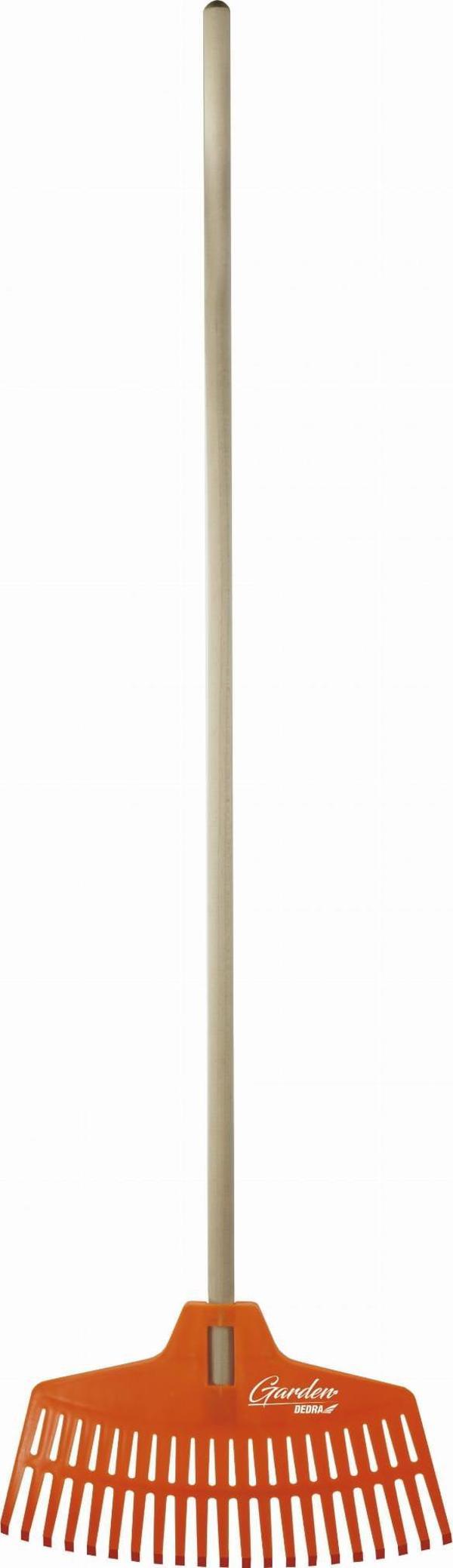 Τσουγκράνα Dedra Με Ξύλινη Λαβή, PVC, Μήκος 134 cm, Διάμετρος 22 mm
