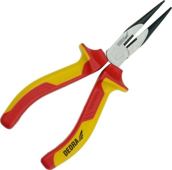 Dedra Ίσια Μακριά Πένσα 160mm VDE, Μονωμένη για Ηλεκτρολογικές Εργασίες