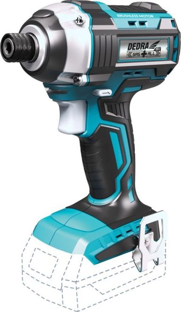 Dedra DED7145 Παλμικό Κατσαβίδι Μπαταρίας 18V Brushless 200Nm, 0-2300 RPM με Φωτισμό LED