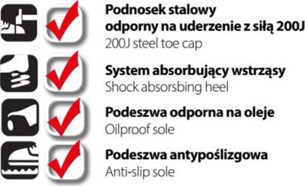Dedra γυναικεία παπούτσια ασφαλείας MF2, μέγεθος 36 (BH9MF2-36)