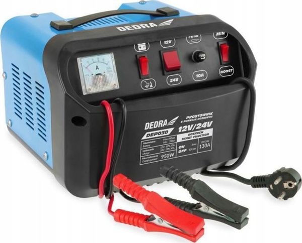 Φορτιστής & Εκκινητής Μπαταρίας Dedra 12/24V 20-350Ah με Λειτουργία Boost