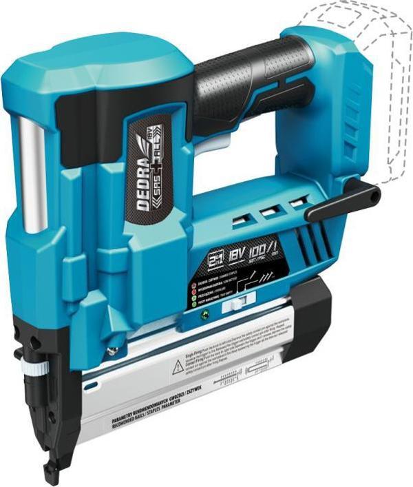 Dedra DED7053 Καρφωτικό & Συρραπτικό Μπαταρίας 18V 2σε1, Έως 50mm, Χωρίς Αεροσυμπιεστή