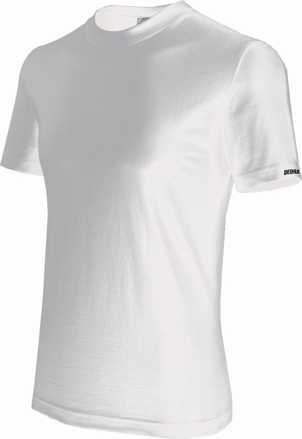 Dedra Ανδρικό T-shirt L, λευκό, 100% βαμβάκι
