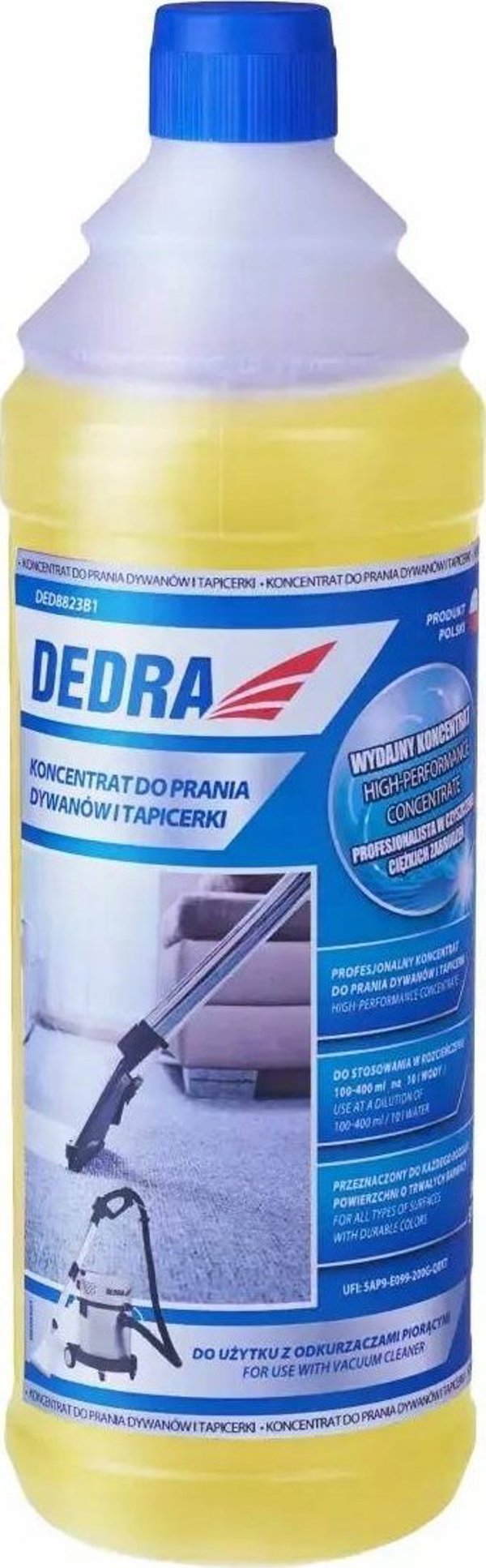 Dedra Προπαρασκευαστικό 1L για πλύσιμο χαλιών και ταπετσαριών, συμπύκνωμα