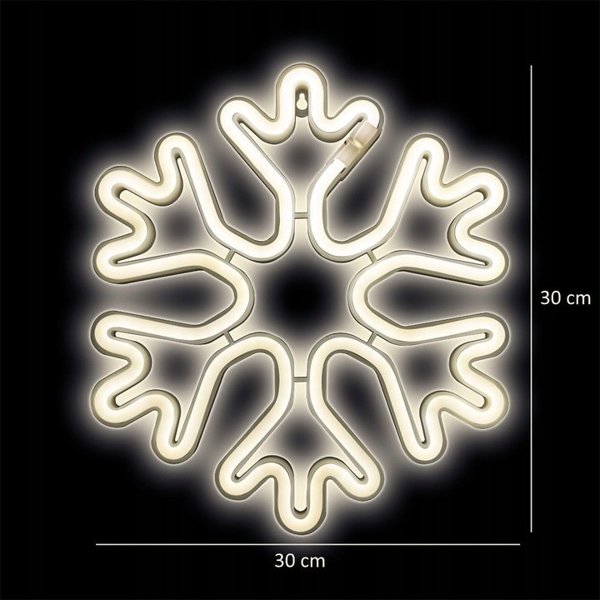Χριστουγεννιάτικη διακόσμηση Forever Light Neon LED Forever Light ΧΡΙΣΤΟΥΓΕΝΝΑ ΝΙΦΑΔΑ ΧΙΟΝΙΟΥ λευκό FLNE20
