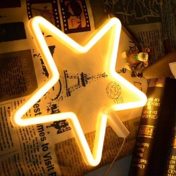 Διακόσμηση Χριστουγέννων Forever Light Neon LED CHRISTMAS ΑΣΤΕΡΙ ζεστό λευκό Bat + USB FLNE22 Forever Light