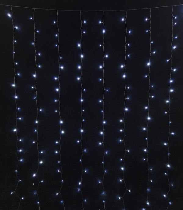 Χριστουγεννιάτικη διακόσμηση CHRISTMAS_TO GARL CURT 400LED 4X3M WA W IP44 SNOWF F