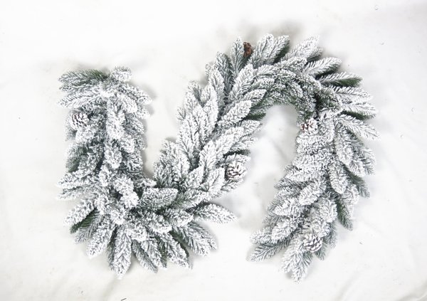 Χριστουγεννιάτικη διακόσμηση CHRISTMAS_TO ΓΙΡΛΑΝΤΑ ΤΕΧΝΗΤΟ ΕΛΑΤΟ ΧΙΟΝΙΣΜΕΝΟ HJG65 180CM