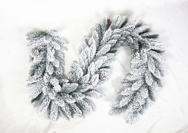 Χριστουγεννιάτικη διακόσμηση CHRISTMAS_TO ΓΙΡΛΑΝΤΑ ΤΕΧΝΗΤΟ ΕΛΑΤΟ ΧΙΟΝΙΣΜΕΝΟ HJG65 180CM