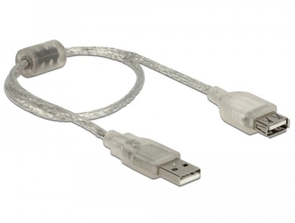 Καλώδιο DeLOCK 82244 USB USB 2.0 0,3 m USB A Διαφανές